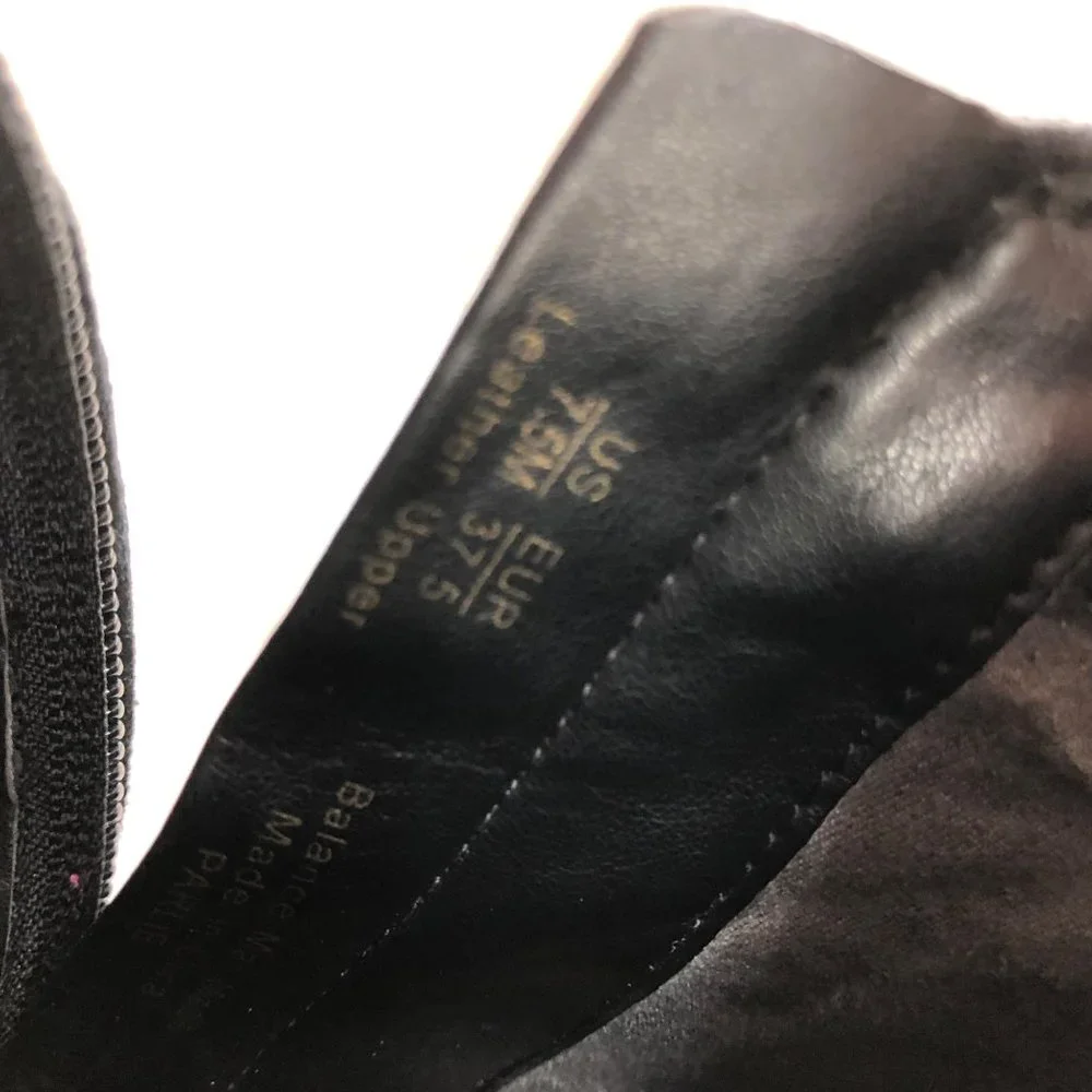 Sam Edelman Ankle Boots Women's 7.5 Parlie Soft Leather Distressed Toe Zip Booti